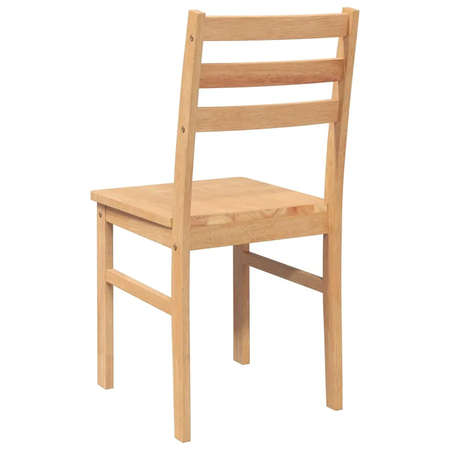 Chaises à manger 2 pcs bois massif caoutchouc - 7
