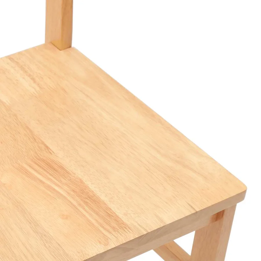 Chaises à manger 2 pcs bois massif caoutchouc - 8