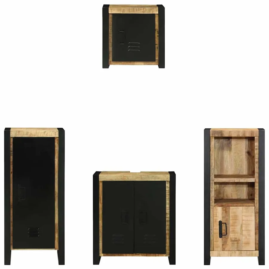 Ensemble de mobilier de salle de bain avec tiroir 4 pcs - 8