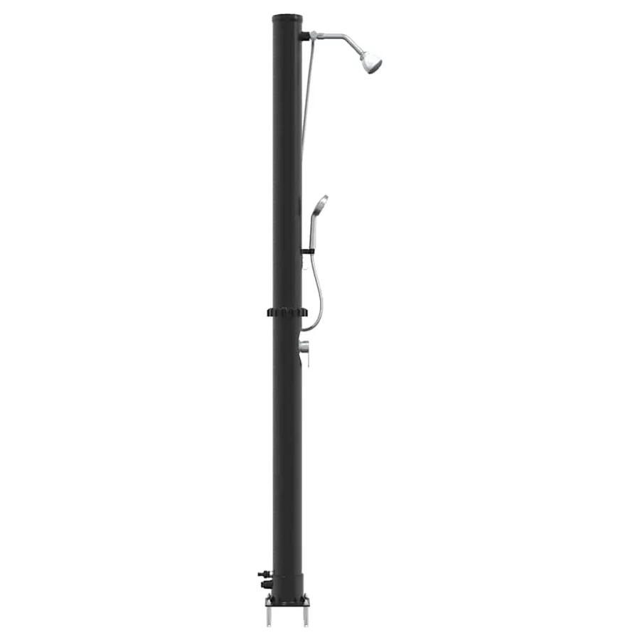 Douche solaire extérieure Noir 217 cm PVC et Aluminium - 6