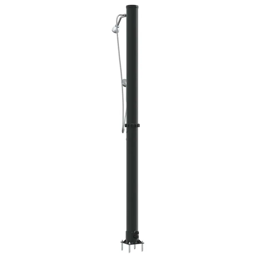 Douche solaire extérieure Noir 217 cm PVC et Aluminium - 7