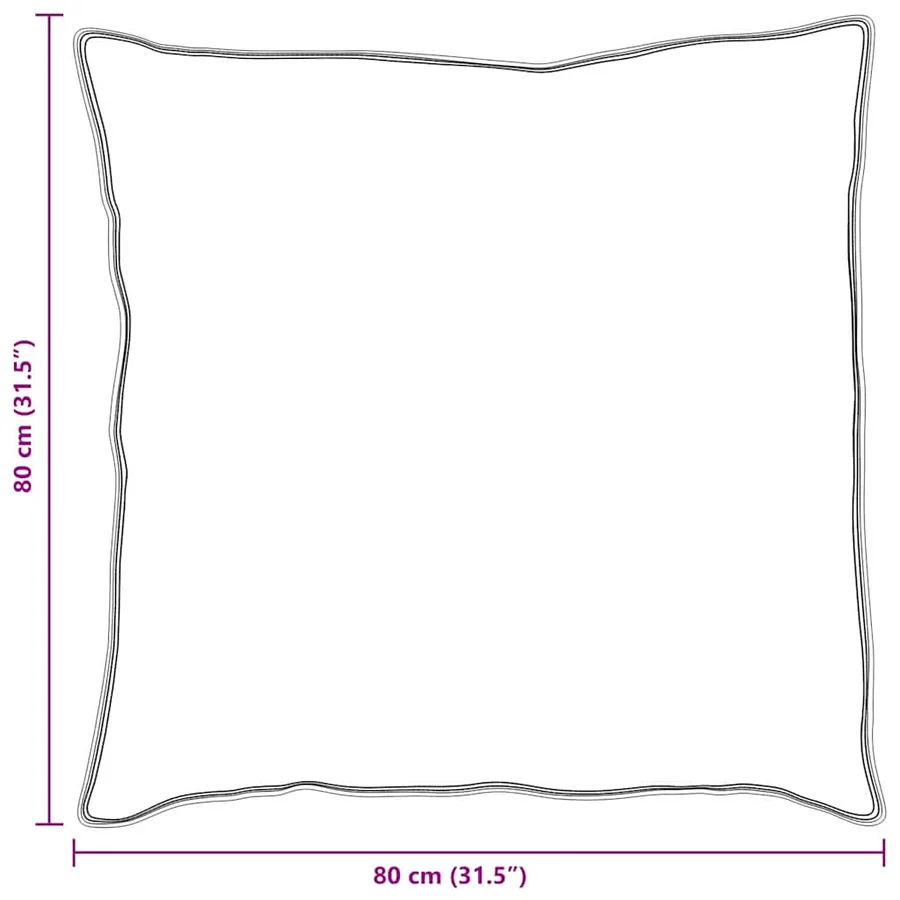 Oreiller avec oreiller Blanc 80 x 80 cm Coton - 9