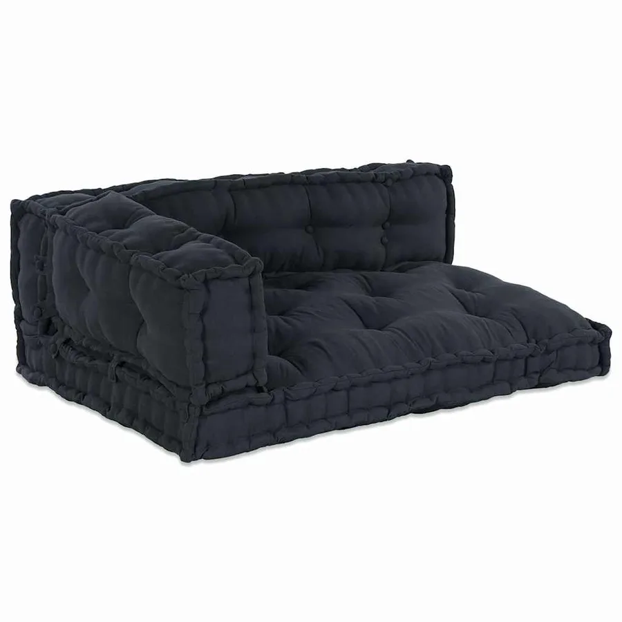 Coussin de canapé sur palette 3 pcs Anthracite 120 x 80 x 38 cm - 2