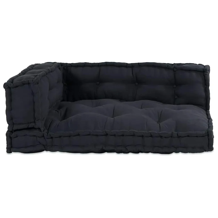 Coussin de canapé sur palette 3 pcs Anthracite 120 x 80 x 38 cm - 4