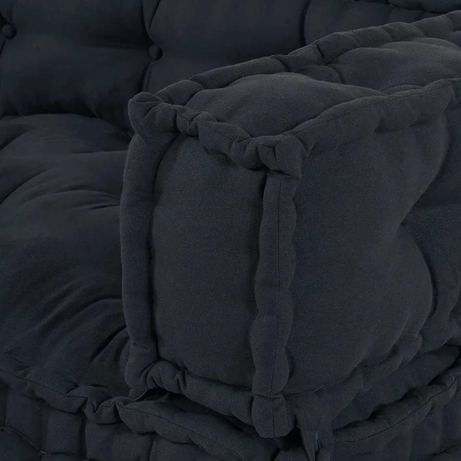 Coussin de canapé sur palette 3 pcs Anthracite 120 x 80 x 38 cm - 6