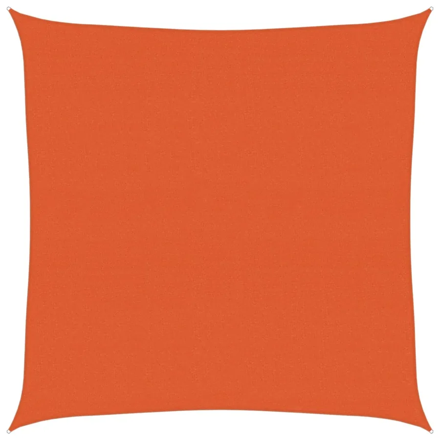 Voile d'ombrage 160 g/m² carré orange 7x7 m PEHD - 2