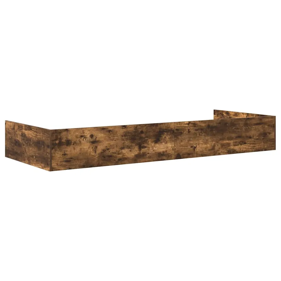 Cadre de lit Chêne fumé 90 x 190 cm Bois d'ingénierie - 7