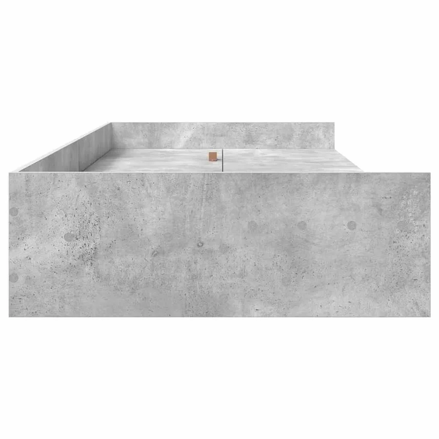 Cadre de lit Gris béton 80 x 200 cm Bois d'ingénierie - 6