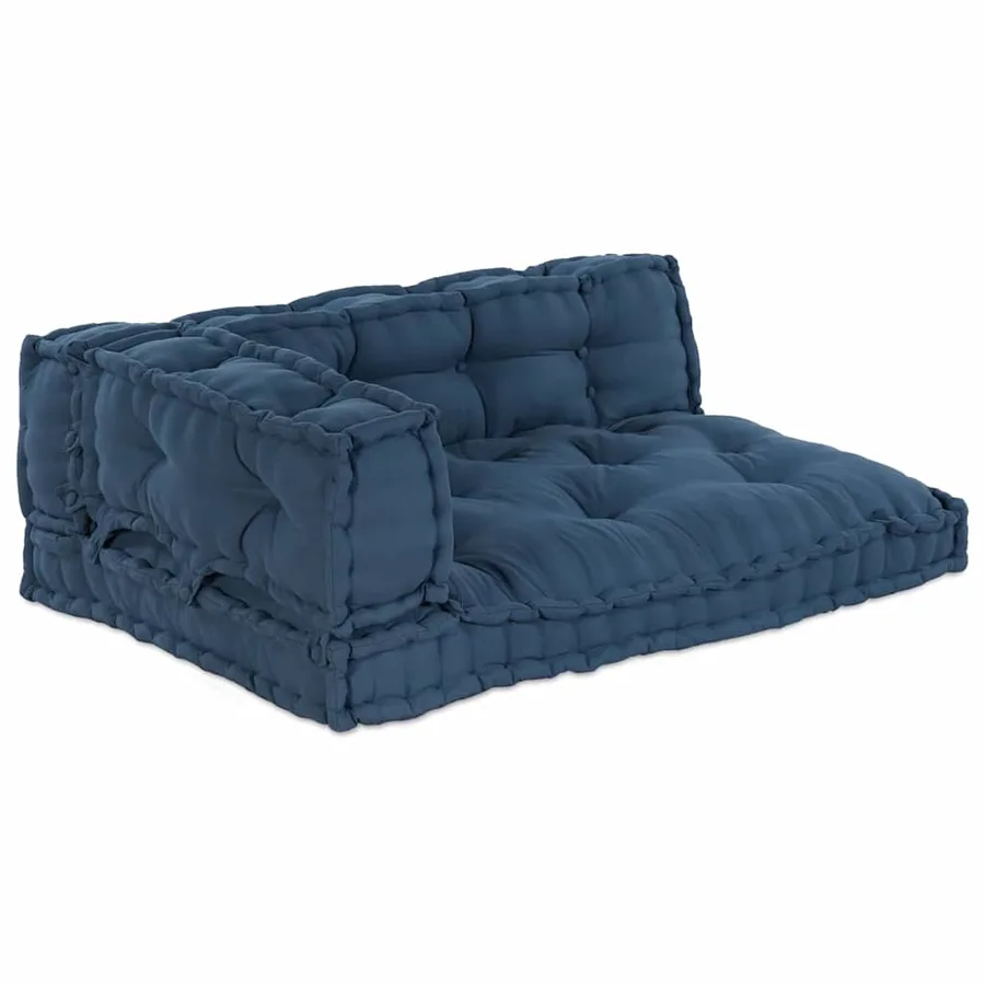 Coussin de canapé sur palette 3 pcs Indigo 120 x 80 x 38 cm - 2