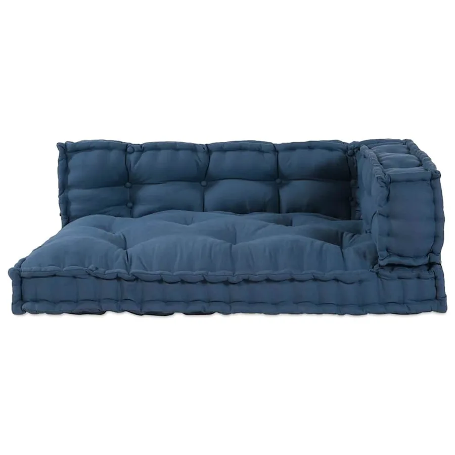 Coussin de canapé sur palette 3 pcs Indigo 120 x 80 x 38 cm - 4