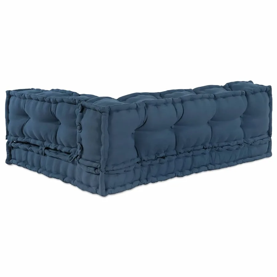 Coussin de canapé sur palette 3 pcs Indigo 120 x 80 x 38 cm - 5