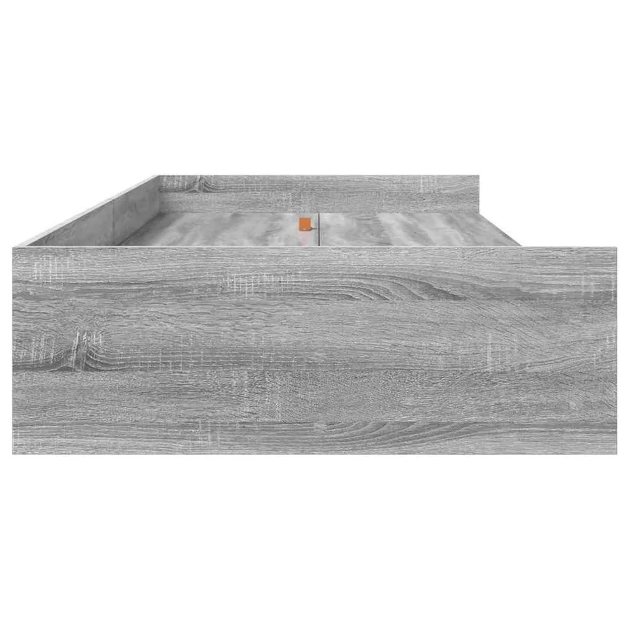 Cadre de lit Gris Sonoma 80 x 200 cm Bois d'ingénierie - 6