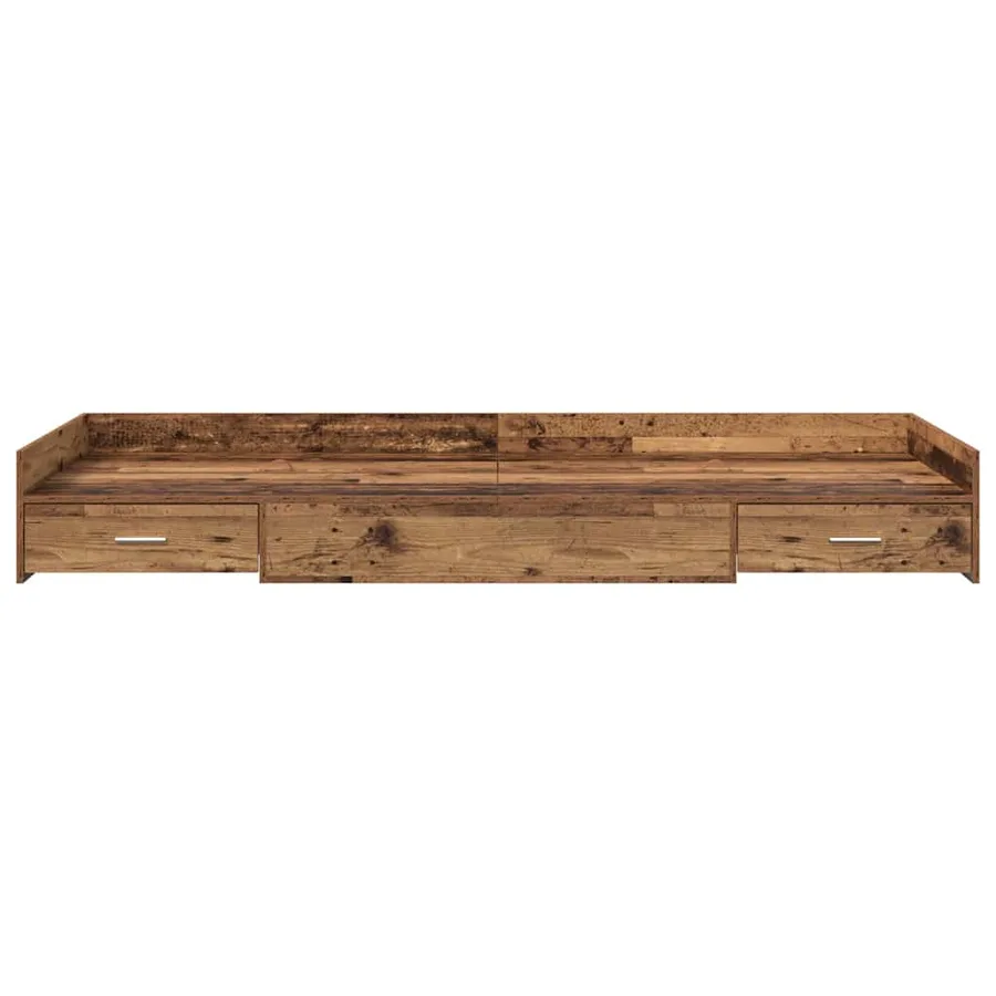 Cadre de lit Bois Ancien 90 x 200 cm Bois d'ingénierie - 5