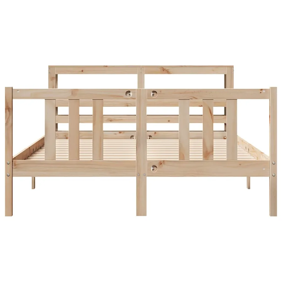 Cadre de lit avec tête de lit sans matelas 120x200 cm - 4