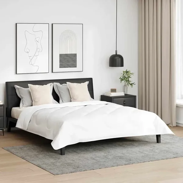 Oreiller avec oreiller 2 pcs Blanc 65 x 65 cm Plume