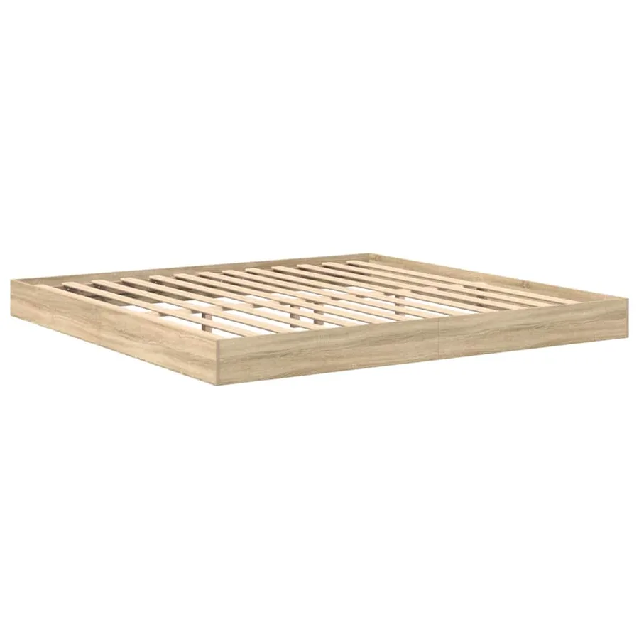 Lit Bibliothèque Chêne sonoma 180 x 200 cm Bois d'ingénierie - 4