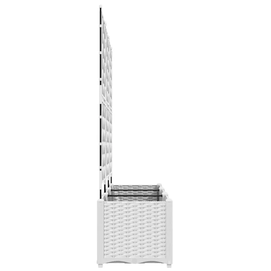 Cache-pot de jardin 3 pc Blanc 120 x 40 x 143 cm PP - 6