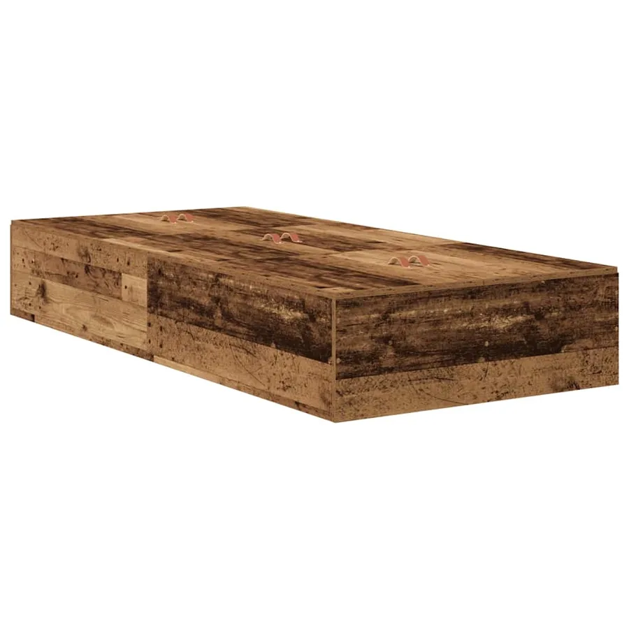 Cadre de lit avec rangement Bois Ancien 80 x 200 cm - 5