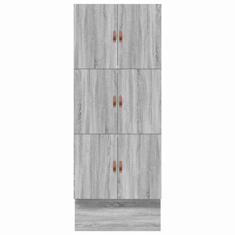 Cadre de lit avec rangement Gris Sonoma 80 cm Bois d'ingénierie - 11