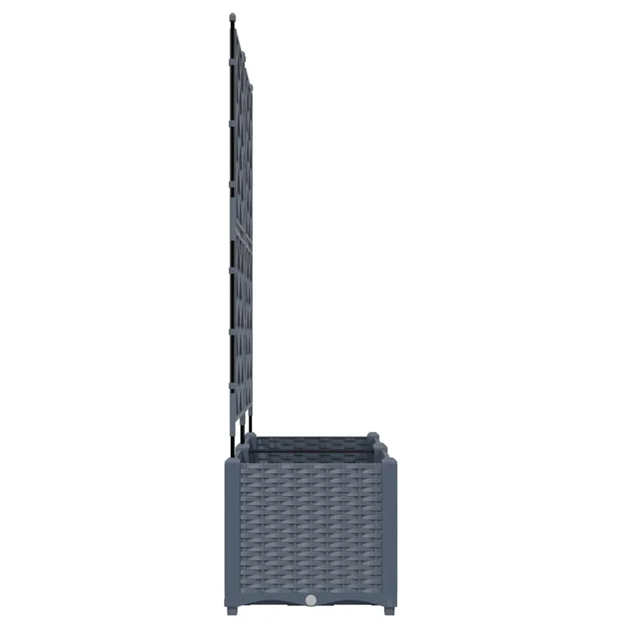 Cache-pot de jardin 2 pc Gris clair 80 x 40 x 143 cm PP - 6
