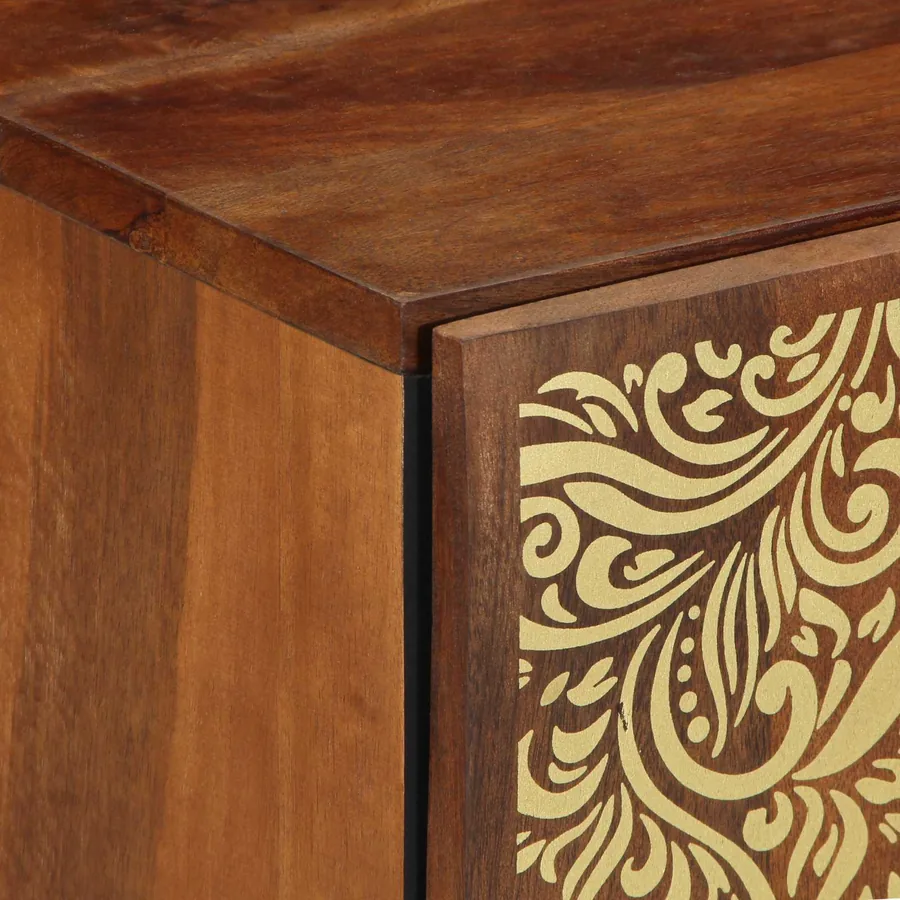 Cabinet de salle de bain avec porte Marron miel 38 x 33 x 58 cm - 7