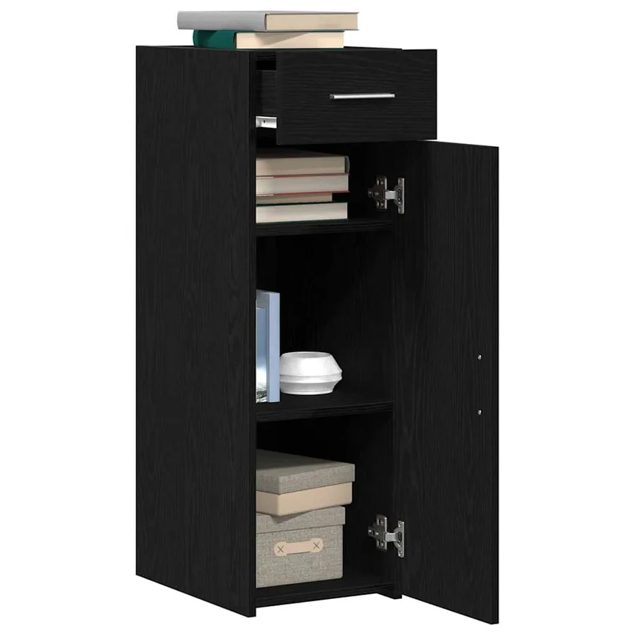 Buffet avec tiroir Chêne noir 30 x 42,5 x 93 cm - 3