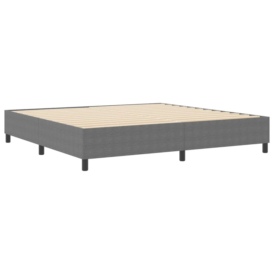 Cadre de lit plateforme Gris clair 200 x 200 cm - 2