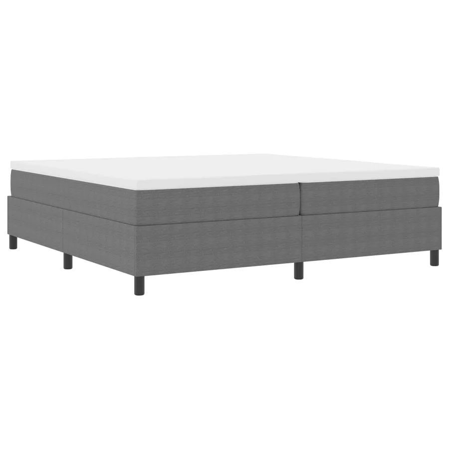 Cadre de lit plateforme Gris clair 200 x 200 cm - 4