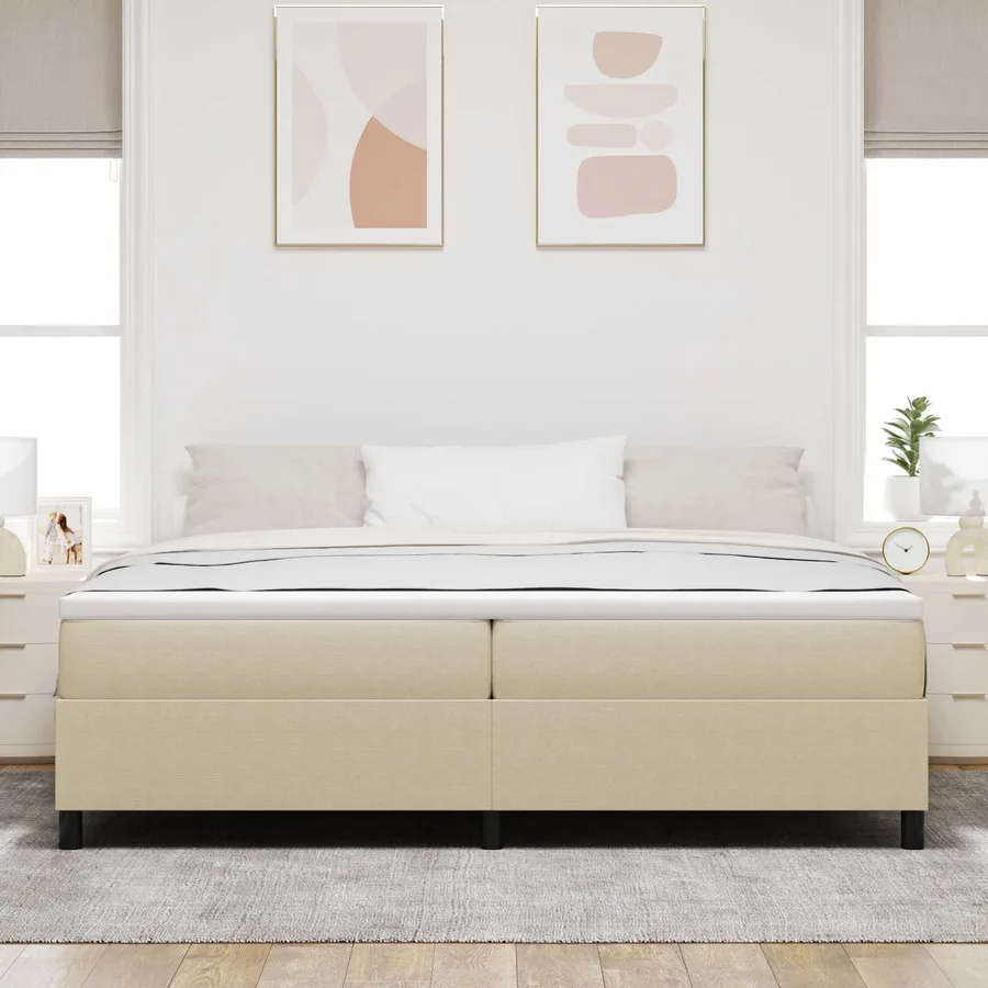 Cadre de lit plateforme Vert gris 200 x 200 cm - 3