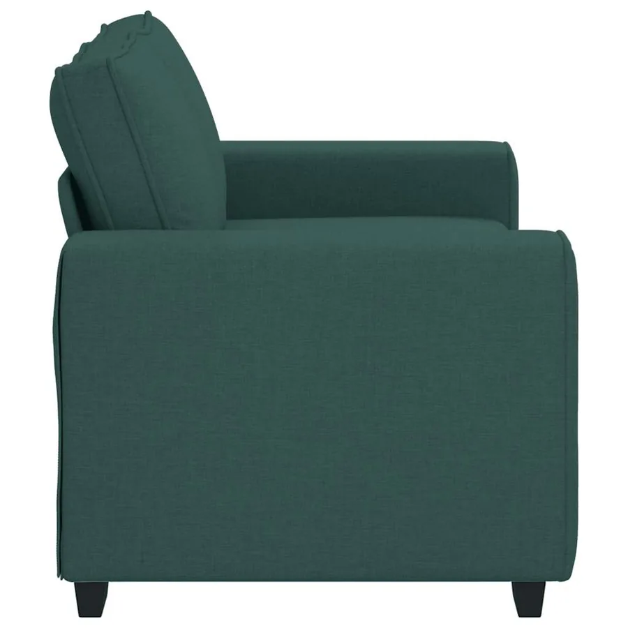 Canapé 2 places vert foncé 160 x 77 x 82 cm en tissu - 5