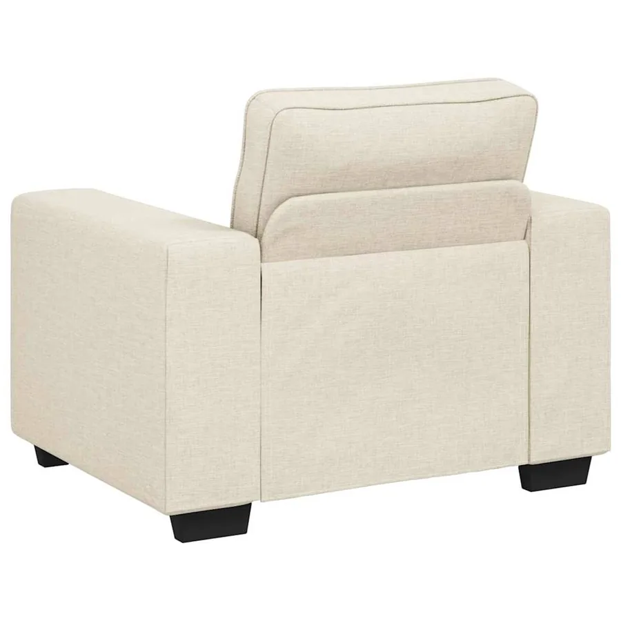 Canapé 3 pcs Beige 221 x 80 x 82 cm Tissu en lin mélangé - 7
