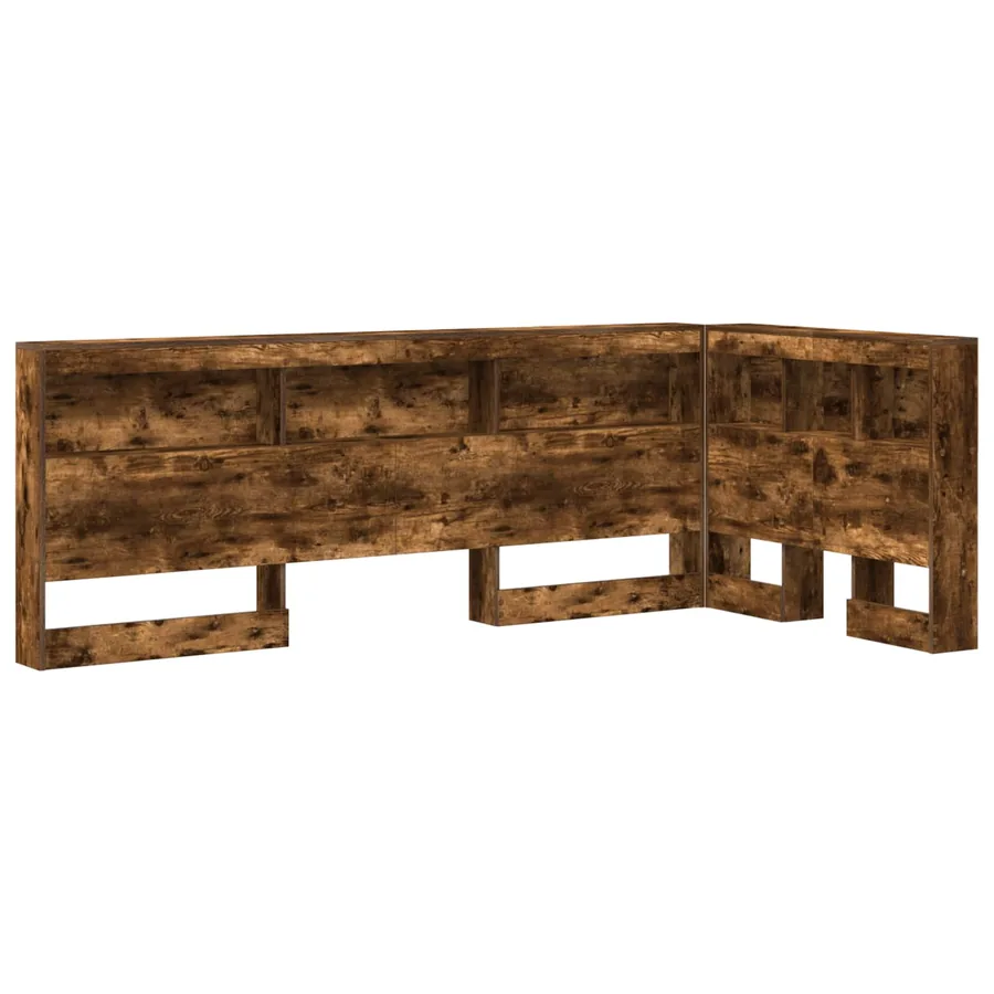 Tête de lit de rangement Chêne fumé 90 cm Bois d'ingénierie - 2