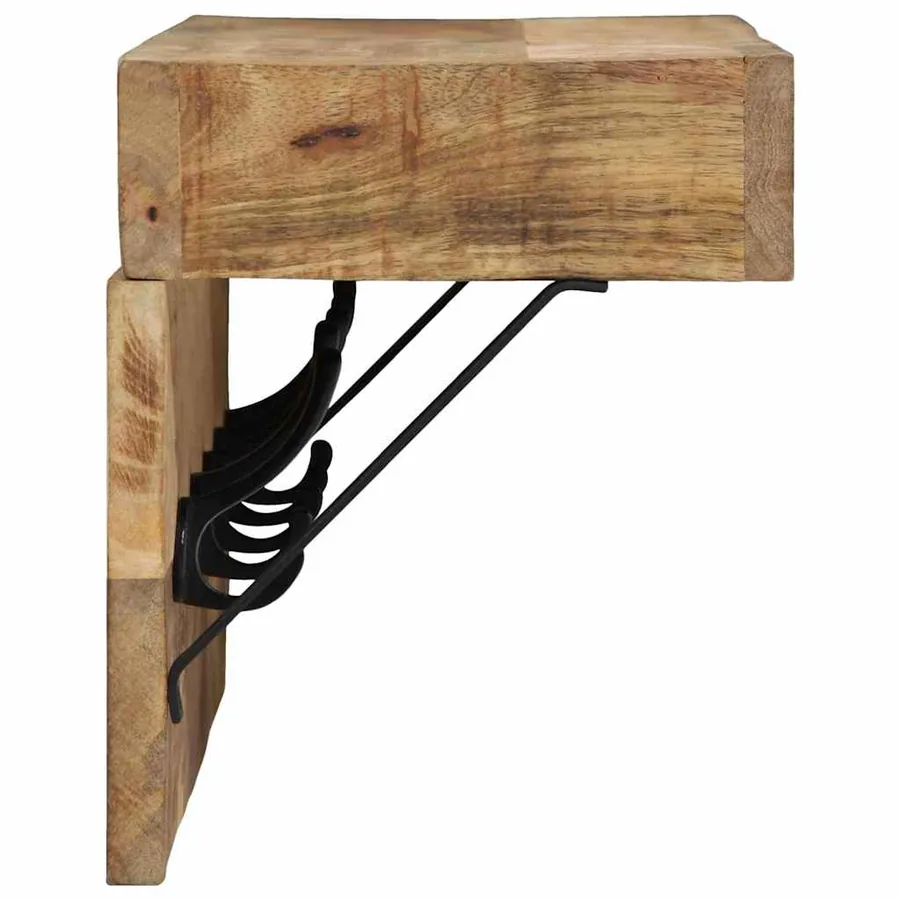 Porte-manteau Marron 73 x 19 x 23 cm Bois de manguier massif - 5