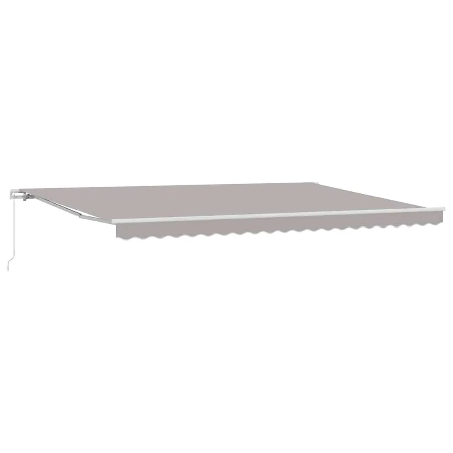 Auvent rétractable Gris clair 500 × 350 cm - 2