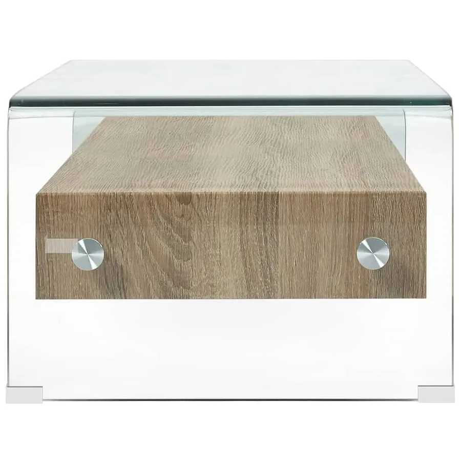 Table basse Clair 98x45x31 cm Verre trempé - 3
