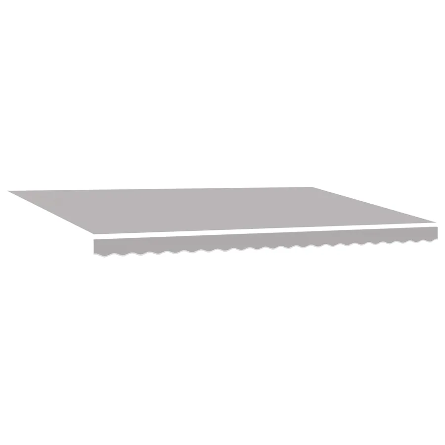 Auvent rétractable Gris clair 500 × 350 cm Polyester - 5