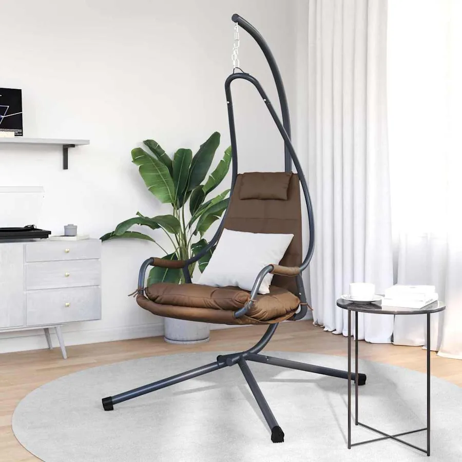Chaise suspendue Café 94 x 107 x 196,5 cm Acier - 3