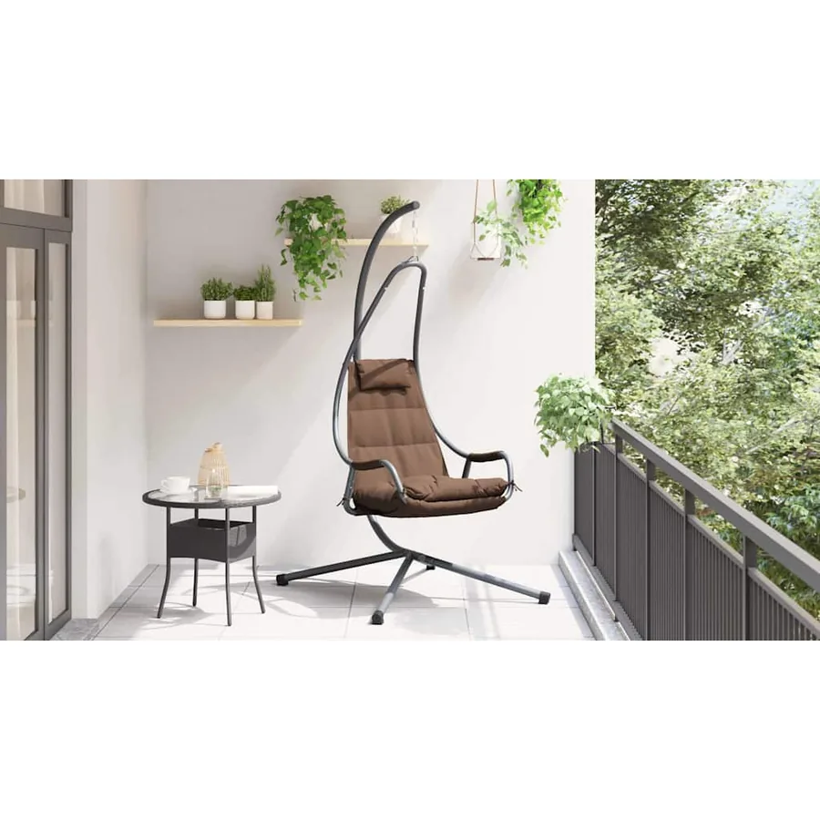 Chaise suspendue Café 94 x 107 x 196,5 cm Acier - 4