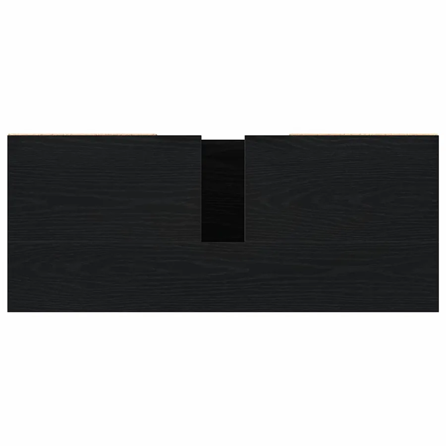 Cabinet de salle de bain avec tiroir Chêne noir 80 x 33 x 60 cm - 9