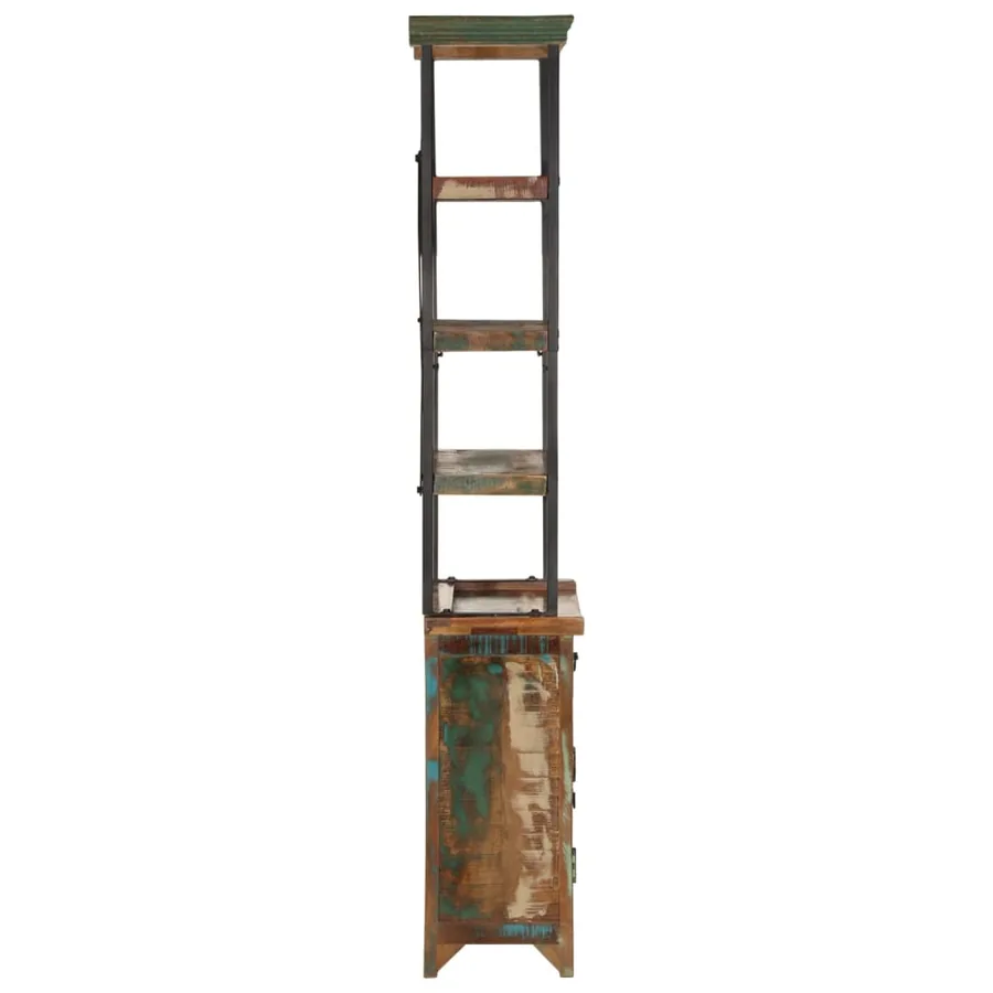 Buffet 55x30x180 cm bois de récupération massif - 3