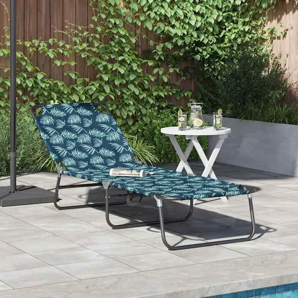 Chaise longue pliante Multicolore 188 x 57 x 86,5 cm Polyester