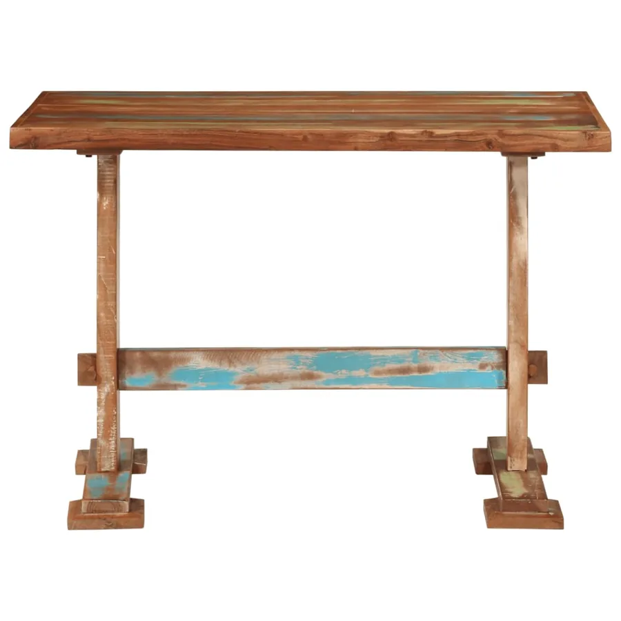 Table à manger 110x55x78 cm bois massif de récupération - 2