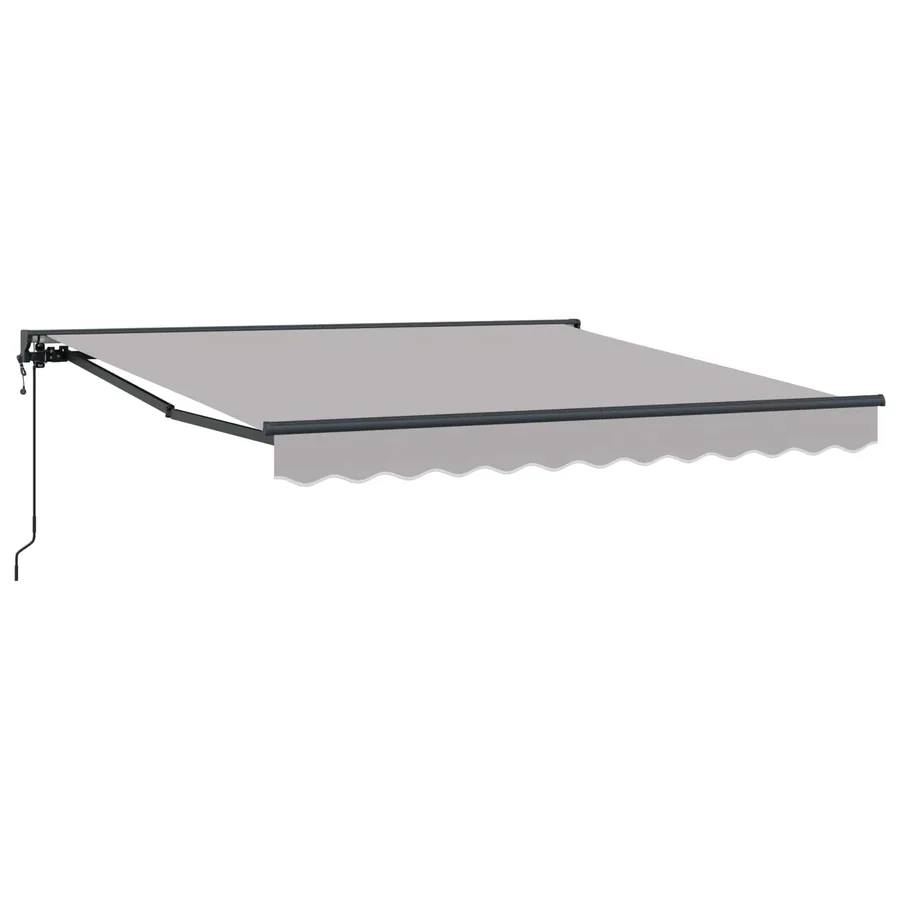 Cadre d'auvent Gris clair 350 x 250 cm - 2