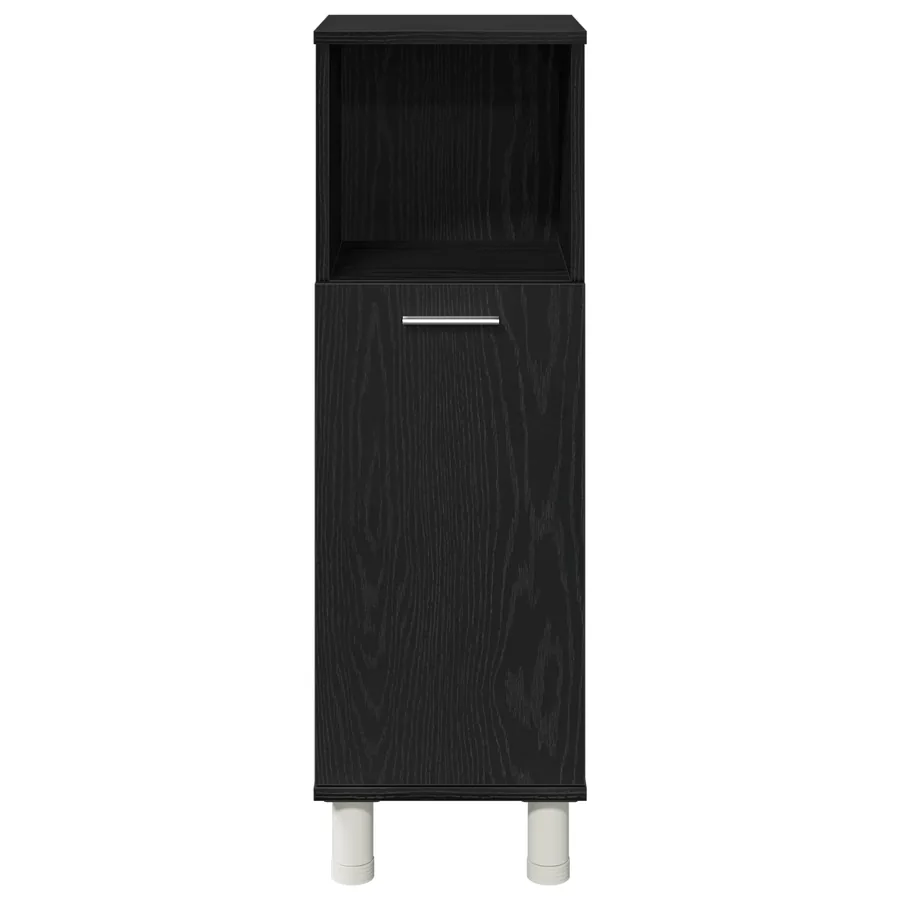 Ensemble de mobilier de salle de bain avec étagère 3 pcs Noir - 10