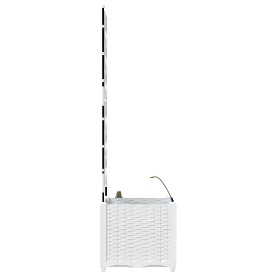 Cache-pot de jardin Blanc 40 x 40 x 142 cm PP - 7