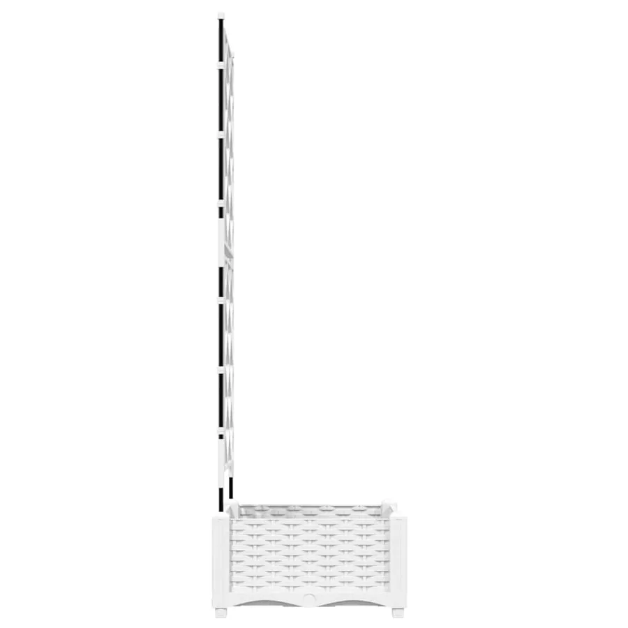 Cache-pot de jardin Blanc 40 x 40 x 125,5 cm PP - 6