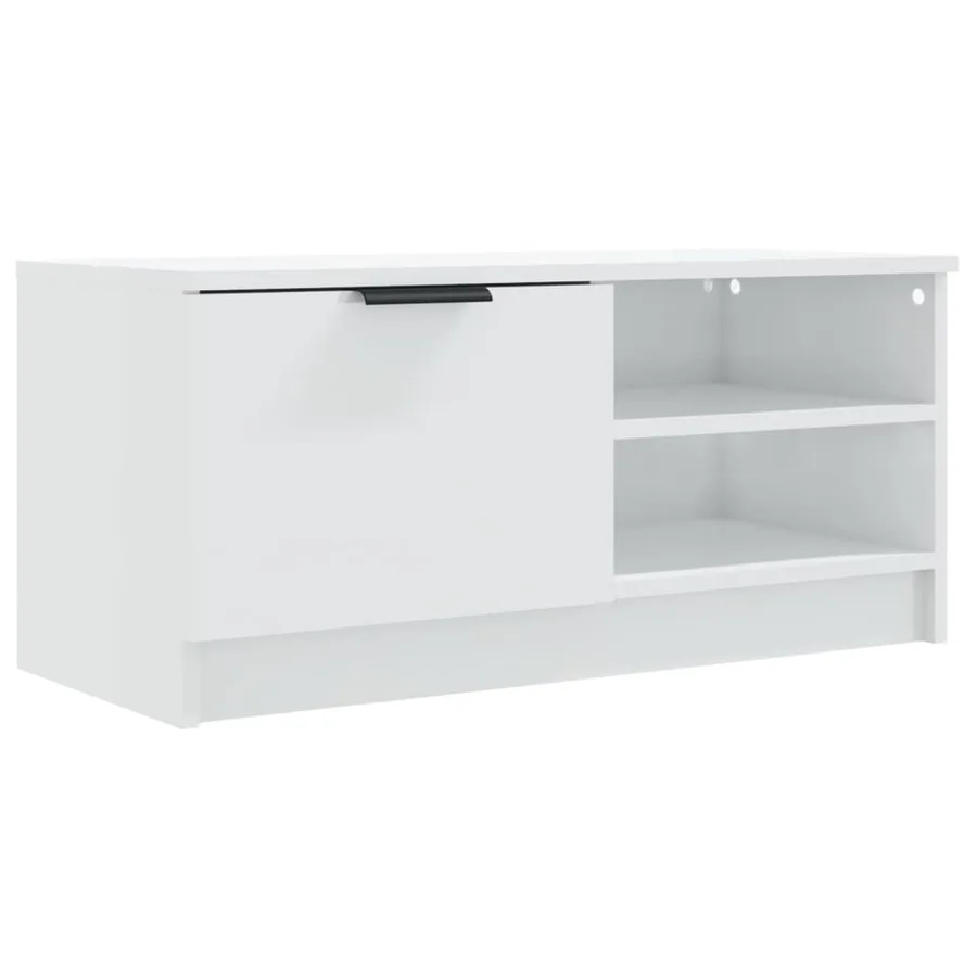 Meubles TV 2 pcs Blanc brillant 80x35x36,5 cm Bois d'ingénierie - 6