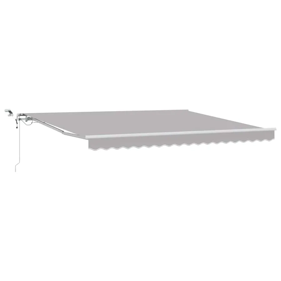 Auvent rétractable Gris clair 400 × 350 cm Polyester - 2