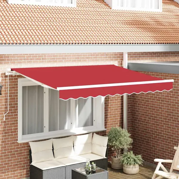 Toile de rechange pour auvent Rouge 3 x 2,5 m Polyester