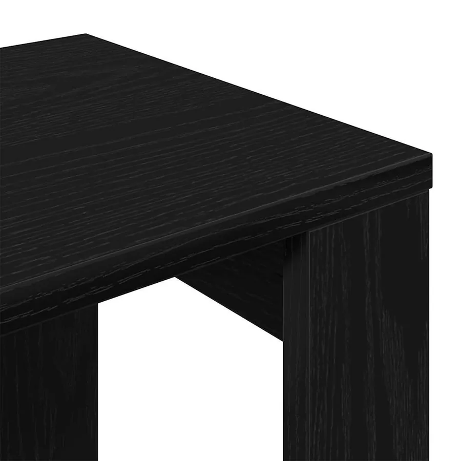 Tables gigognes 3 pcs Chêne noir Bois d'ingénierie - 10